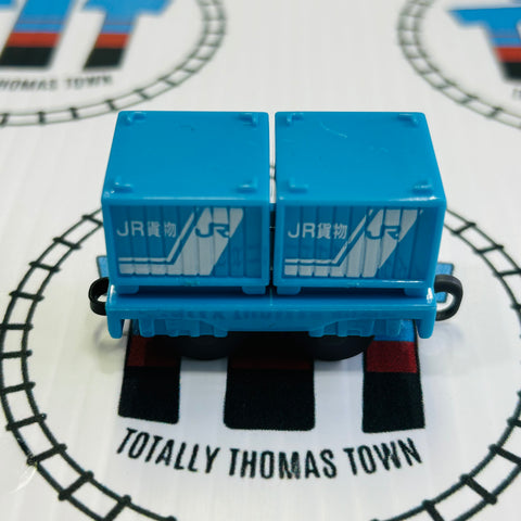 JR Blue Crate Wagon Pull Along Capsule Plarail - Used