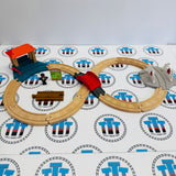 Racing Figure 8 Set #2 with Figure & Sign (Thomas Wood Mattel) - Used