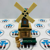 Toby's Windmill with Tan Flour Barrels Good Condition Wooden - Used