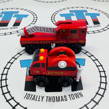 Fire Station #1 Good Condition with Fire Truck & Fire Train (2003) Wooden - Used