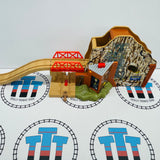 Morgan's Mine #2 NOT WORKING - NO Sound Broken Battery Cover (doesn't affect use) with Ascending Track Wooden - Used