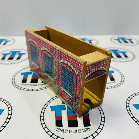 Special Engine Shed Missing Roof #2 (Chipped/Ripping Stickers) Wooden - Used