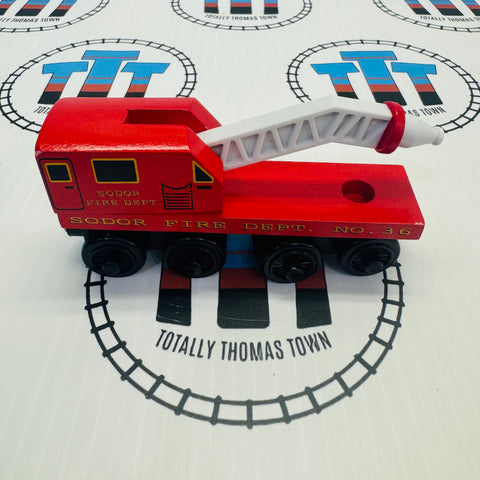 Fire Train (Learning Curve 2000) Good Condition Wooden - Used