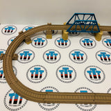 Elevated Blue Bridge Custom Oval Set Used - Trackmaster