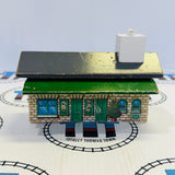 Come Out Henry Story Pack (Missing Station Base/Chipped & Marked Tunnel) with Sad Henry, Knapford Express Coach (1997), Figures, Elsbridge Station and Tunnel Fair Condition Wooden - Used