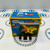 Tiger Moth Plane Grey Blades (Learning Curve) with Character Card Wooden - Excellent/New in Box
