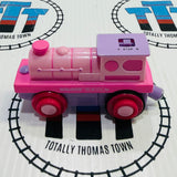 Powerful Pink Loco Battery Operated Engine BIGJIGS Rail Wooden - New no Box