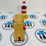 Lighthouse & Drawbridge with Lights and Sound #1 Drawbridge DOESN’T work missing battery cover Wooden - Used