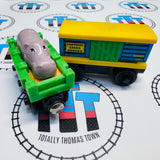 Sodor Zoo Cars with Roaring Lion (Learning Curve/TOMY) Wooden - Used