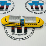 Doctor Yellow Blue Set Class 922 T3 Shinkansen with Rear Car Capsule Plarail Wind Up - Used