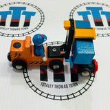 BRIO 33321 Fork Lift and Wagon and Figure Rusted Magnet Set - Used