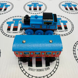 Thomas and Limited Edition Passenger Car - Thomas 10 Years in America (Learning Curve 1999) RARE Wooden - Used