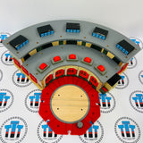 Deluxe Roundhouse #4 Discoloured Walls/Fair Condition with Turntable No Rails Wooden - Used