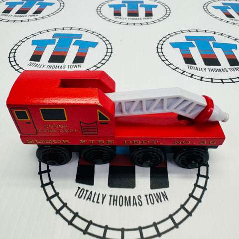 Fire Train (Learning Curve 2001) Good Condition Wooden - Used