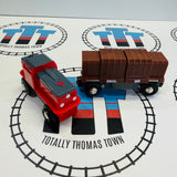 BRIO Cargo Harbour Set with Motorized Train Complete 33061 Wooden - Used