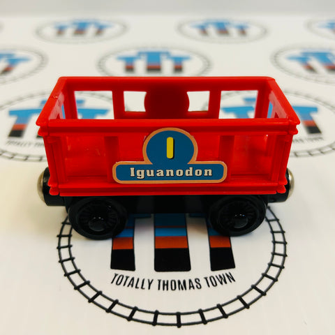 AlphaZoo Express Train Iguanodon (No Animal) Wooden - Used