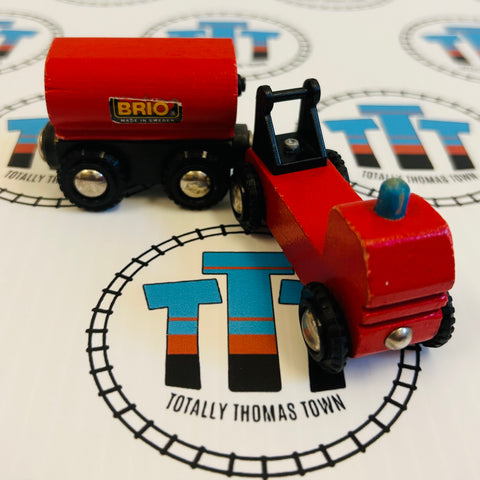 BRIO 33579 Vintage Fire Truck & Tanker (Missing Ladder & Hose) - Used