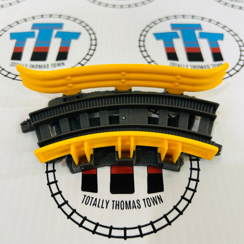 Small Curve Track (Grey) with Yellow Guard Rails Trackmaster Revolution - Used