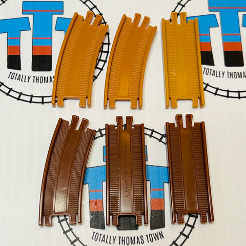 Tan & Brown Rail Set (6 Pieces) Capsule Plarail - Used