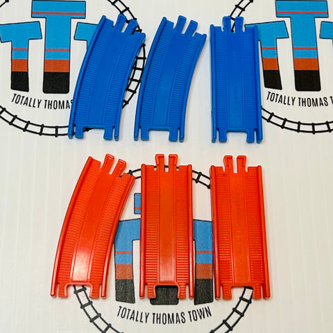 Red & Blue Rail Set (6 Pieces) Capsule Plarail - Used