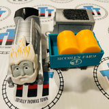Snowy Spencer & Tender with Cargo Car (2013) Good Condition Used - Trackmaster Revolution