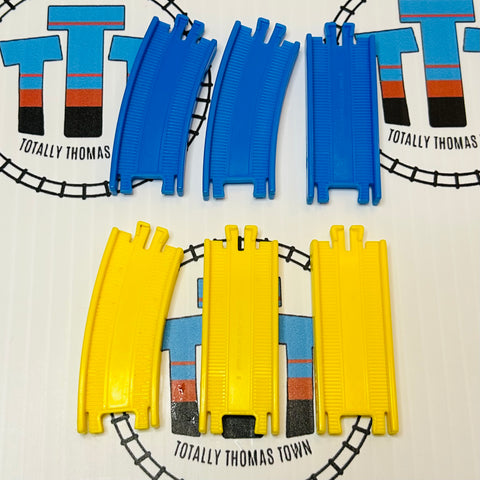 Yellow & Blue Rail Set (6 Pieces) Capsule Plarail - Used