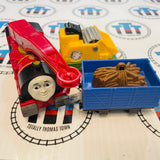 Helpful Harvey (2013) Good Condition with Red, Orange or Blue Cargo Car Used - Trackmaster Revolution