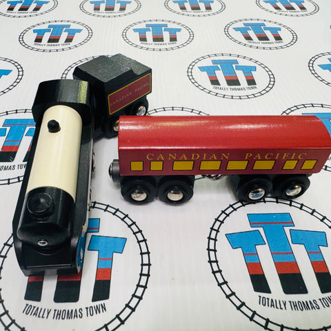 BRIO Canadian Pacific Train Vintage #1 Good Condition #33431 Rare Wooden - Used