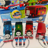 Sparkling 80th Anniversary Set with Motorized Thomas and Non Motorized Bertie, James and Percy New in Box - TOMY
