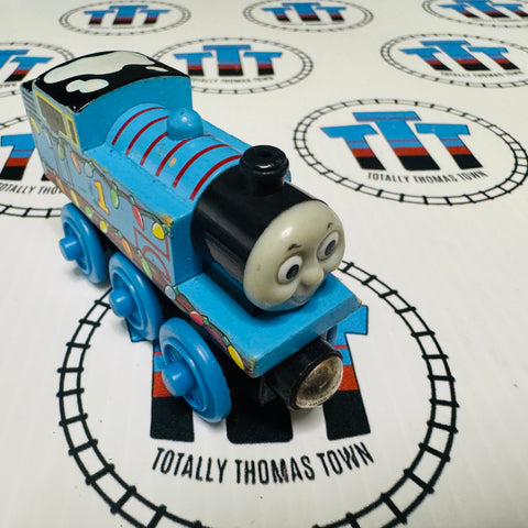 Festive Thomas (Learning Curve 2003) Chipped Piece Wooden - Used