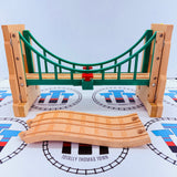 Collapsing Suspension Bridge #4 Chipped Track/Modified Screws (Does not affect use) Wooden - Used