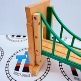 Collapsing Suspension Bridge #4 Chipped Track/Modified Screws (Does not affect use) Wooden - Used