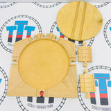 8” Turntable Track #2 Chipped/Small Marks Clickity Clack Wooden - Used