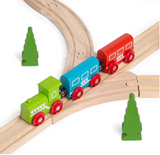 3 Way Points Track 2 Pieces BIGJIGS Rail Wooden - New in Box