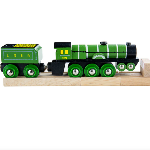 Flying Scotsman Heritage Collection with Track and Buffer BIGJIGS Rail Wooden - New in Box