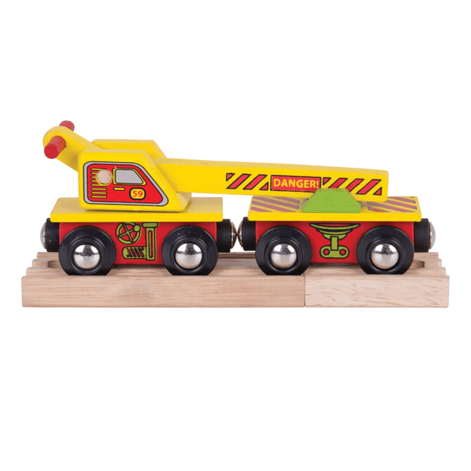 Bigjigs Rail Wagon binario ferroviario in legno - Lettera R