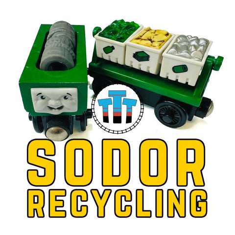 Totally Thomas Town Large Custom Sodor Recycling Sticker