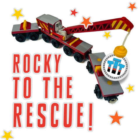 Totally Thomas Town Large Custom Rocky to the Rescue Sticker