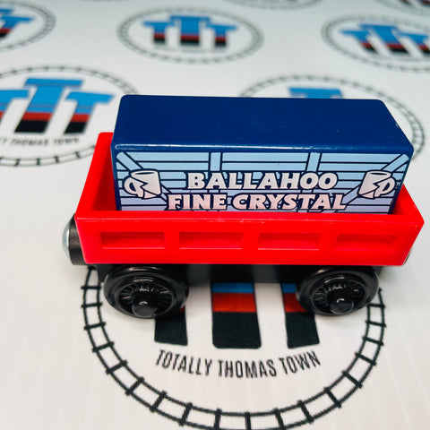Red Cargo Car with Crystal Cargo Wooden - Used