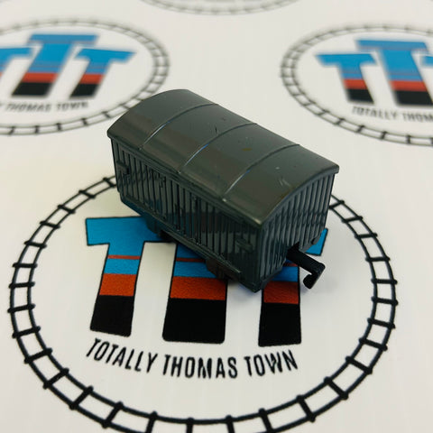 Grey Box Car Older Style Pull Along Capsule Plarail - Used