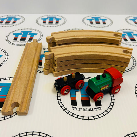 BRIO Value Track Pack with Train (Small Marks or Stained)- Used