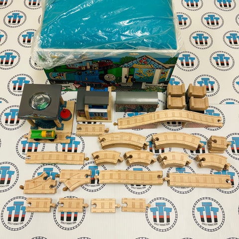 Aquarium Set Wooden with Storage Box Good Condition (Trains not included) - Used