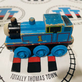 Thomas Flat Magnet with Staples Rare Poor Condition Wooden - Used
