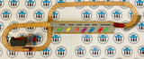 Musical Melody Tracks Set with Cargo Car (Track No Road) Slightly Discoloured #3 Wooden - Used