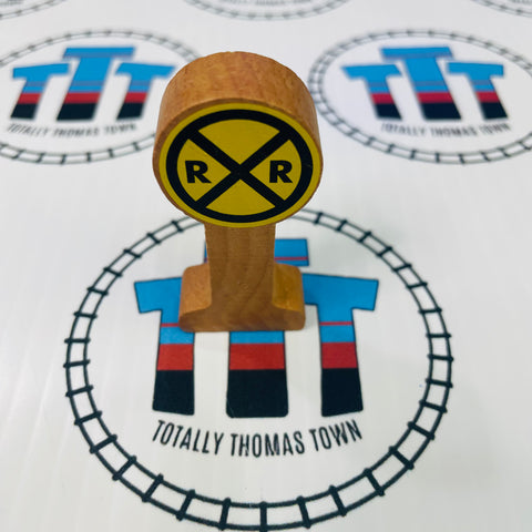 Railroad Crossing Sign Wooden - Used