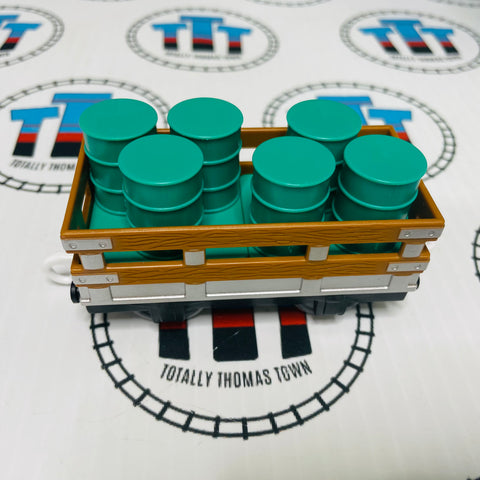 Cargo Car with Barrels New no Box - TOMY