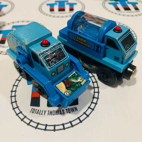 Sodor Road Crew (Learning Curve) Fair Condition Chipping Paint Wooden - Used