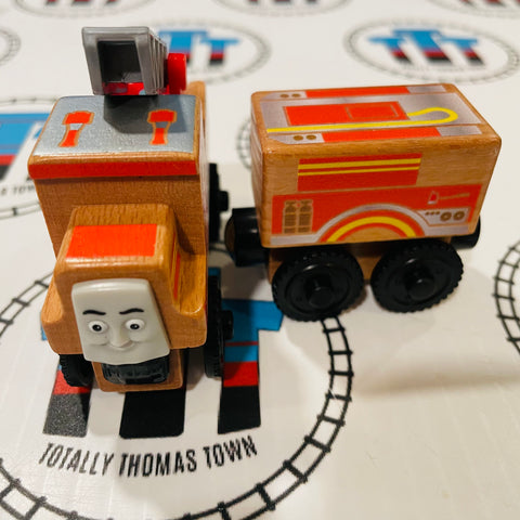 Flynn & Tender (Thomas Wood Unpainted Mattel) Good Condition Wooden - Used