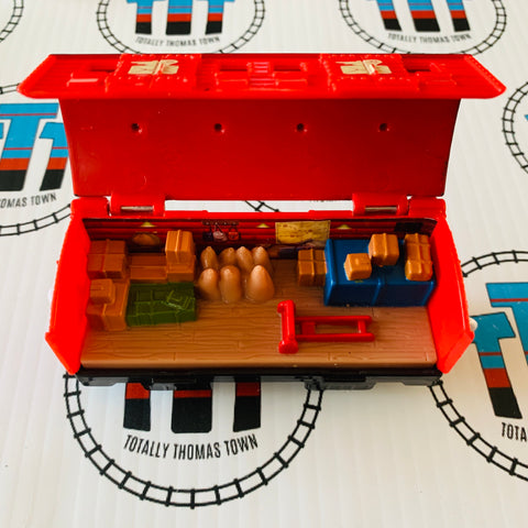 See-Inside Mail Car (Parcels and Dolly) Used - Trackmaster