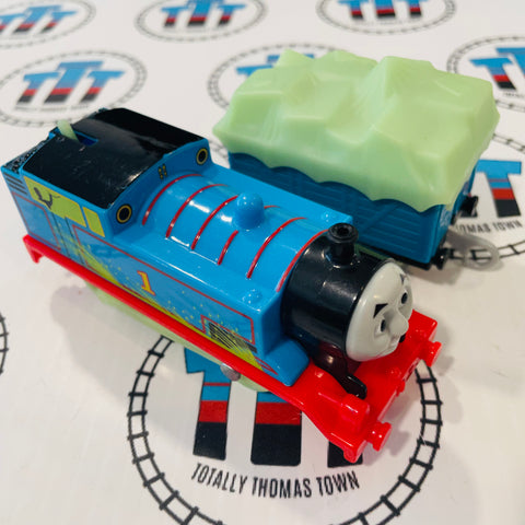 Glow in the Dark Thomas Blue Cargo Car (2013) Good Condition Used - Trackmaster Revolution